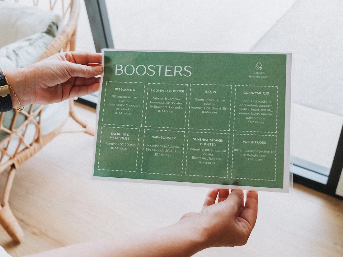 Boosters Menu
